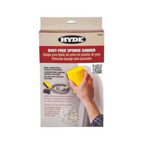 Dust Free Sponge Sander, Use with Wet/Dry Vacs