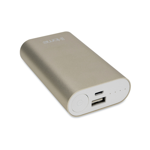 LIFEWORKS TECHNOLOGY GROUP LLC IH-PP1042AD Power Bank Phone Charger, Gold