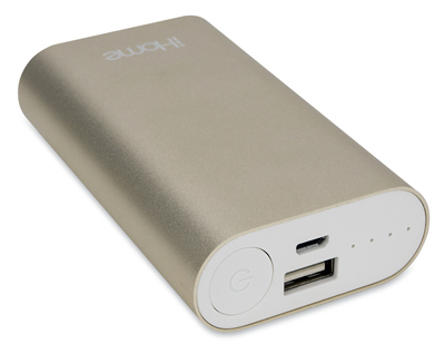 LIFEWORKS TECHNOLOGY GROUP LLC IH-PP1042AD Power Bank Phone Charger, Gold