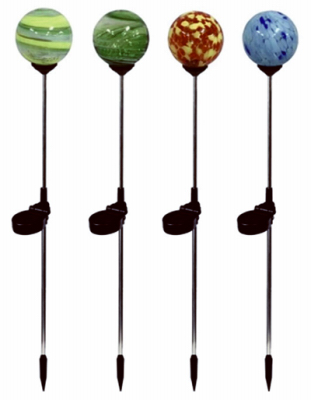 HEADWIND CONSUMER PRODUCTS 830-1548 Solar Sphere Light, Deco Glass, Assorted Colors