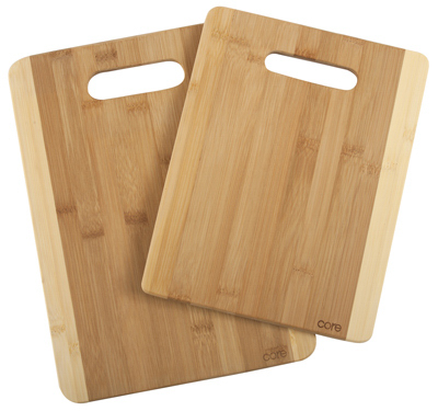 Core Home LBDST396-TV Cutting Boards, Bamboo Pair