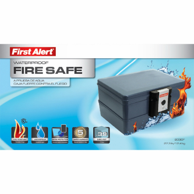 First Alert 2030F Fire & Water Chest, 0.39-Cu. Ft.