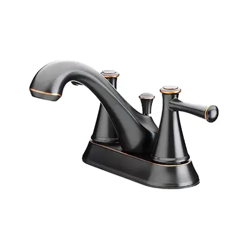 HomePointe 239961 2 Lever Handle Bathroom Faucet, Brushed Bronze