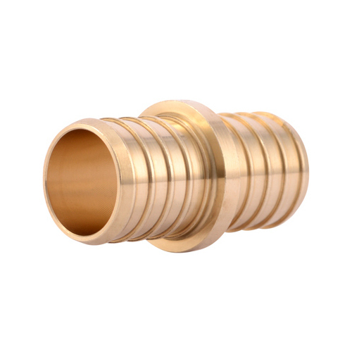 SHARKBITE/CASH ACME UC020LFA10 Pex Insert Coupling, Lead-Free Brass Barb, 1-In - pack of 10