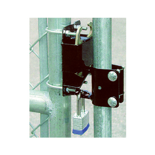 Gate Latch, 2-Way, Lockable, Black, For: 1-1/4 to 1-1/2 in OD Round Tube Gate