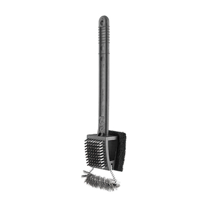 Mr Bar-B-Q 00350TVN Long Handle Dual Grill Brush