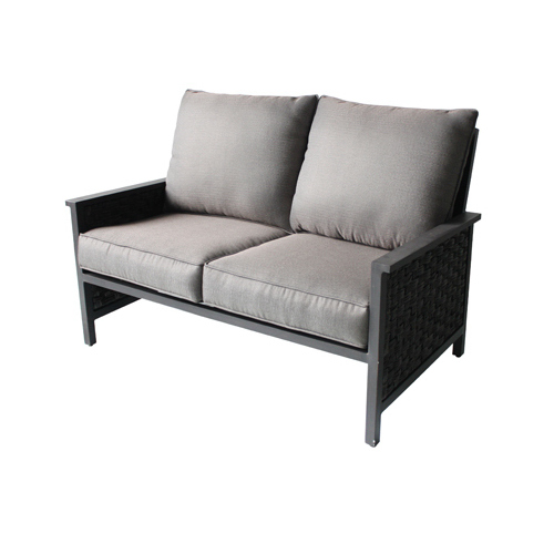 Carrington Loveseat, Aluminum/Woven