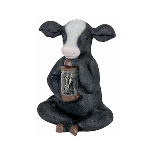 EXHART ENVIRONMENTAL SYSTEMS 13708 LED Solar Statue, Cow With Lighted Fireflies