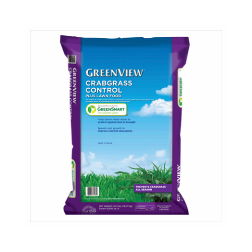 GreenView 2131160 Crabgrass Control + Lawn Food Fertilizer, Covers 15,000 Sq. Ft., 40.5-Lbs.
