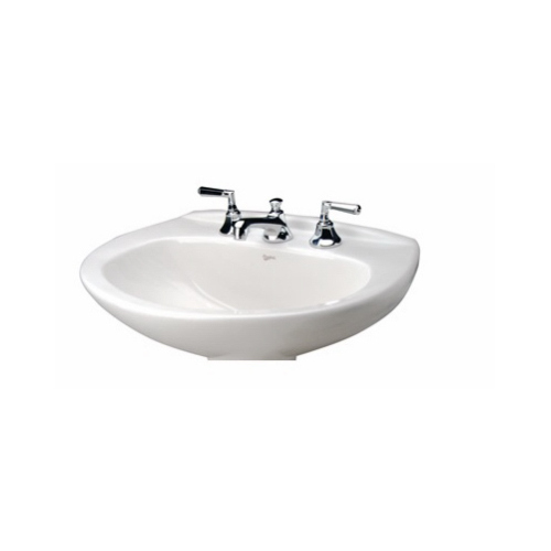MANSFIELD PLUMBING PRODUCTS 292-4 Alto IV Lavatory Pedestal Sink Basin, White, 20-1/2 x 12-3/8-In.