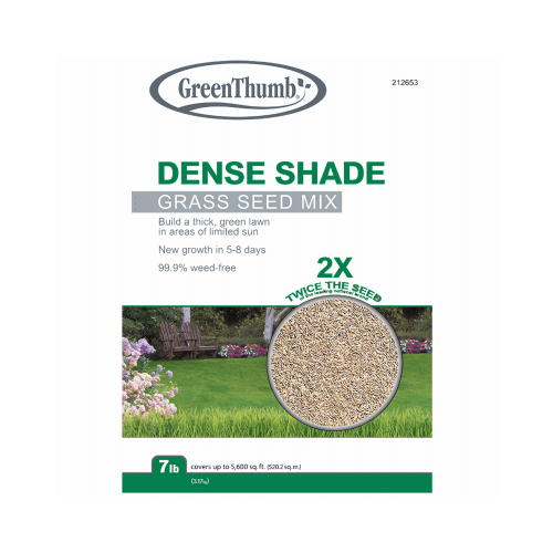 Dense Shade Grass Seed Mix, 7-Lbs., Covers 2,800 Sq. Ft.