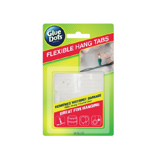 Glue Dots 14271 Flexible Hang Tabs, 24-Pk.