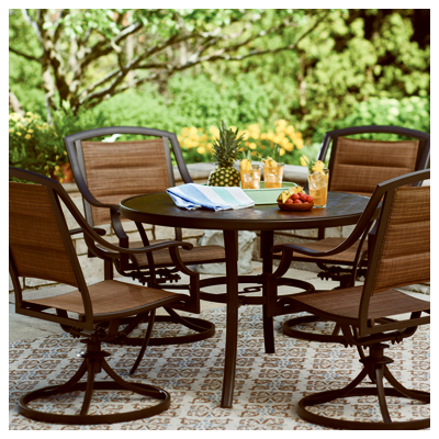 LETRIGHT INDUSTRIAL CORP 721.057.000 Byron Bay Steel Patio Dining Set, 5-Pc.