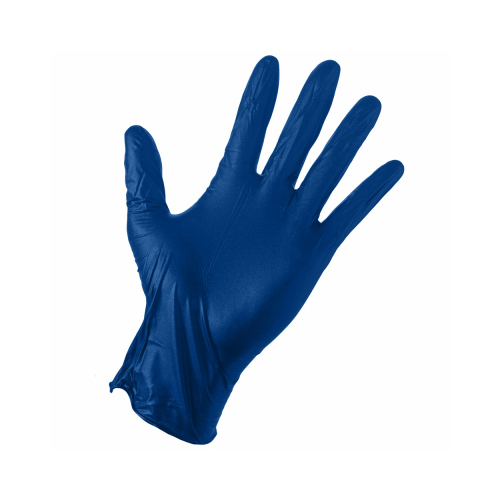Grease Monkey 23555-110 Latex Gloves, Heavy-Duty, Blue, Men's L, 50-Ct.