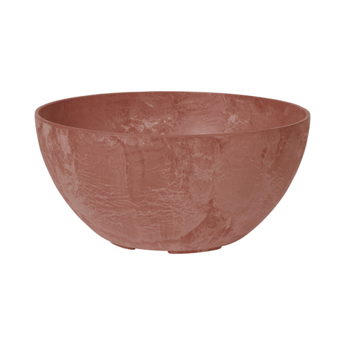 Napa Ceramic Planter, Napa Bowl, Rust, Indoor/Outdoor, 12-In.