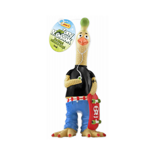 Dog Toy, S, Tony Mohawk Chicken, Rubber