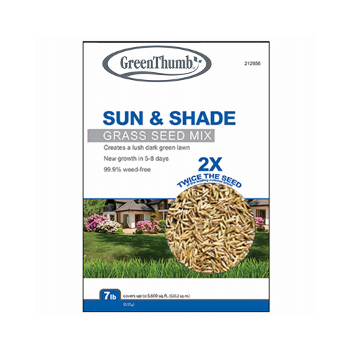 Sun/Shade Grass Seed Mix, 7-Lbs., Covers 3,200 Sq. Ft.