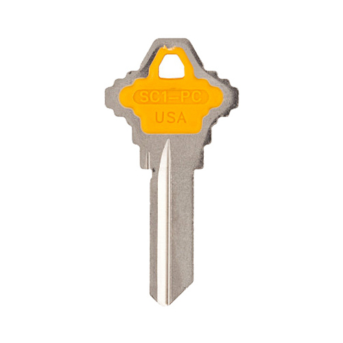 KABA ILCO SCHLAGE YELLOW KEY BLANK