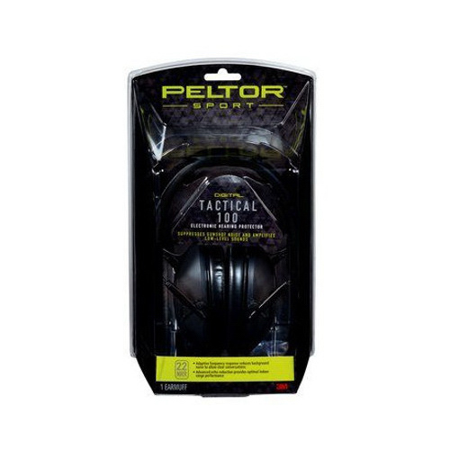 Peltor Sport Tactical 100 Earmuff, 22dB