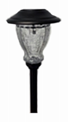 RIMPORTS LLC GL40110 Solar Path Lights, Black Metal Finish - pair