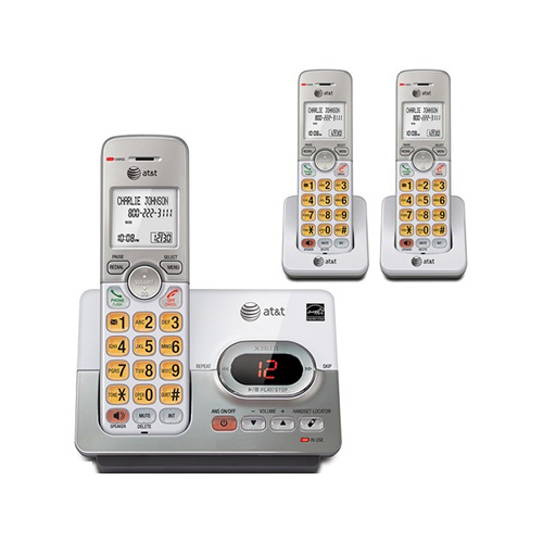 VTECH COMMUNICATIONS EL52303 Cordless Phone Answering System, Caller ID/Call Waiting, 3-Handset