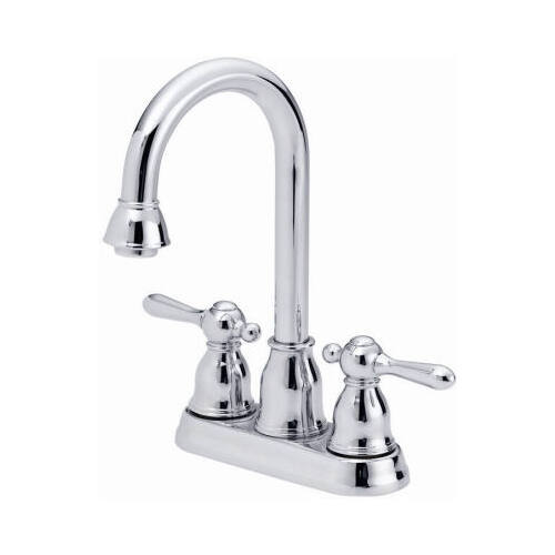 HomePointe 204672 Bar Faucet, 2 Metal Handles, Brushed Nickel