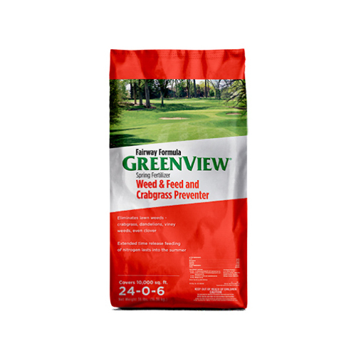 GreenView 2129173 Fairway Formula Spring Fertilizer Weed & Feed + Crabgrass Preventer, Covers 10,000 Sq. Ft., 36-Lbs.