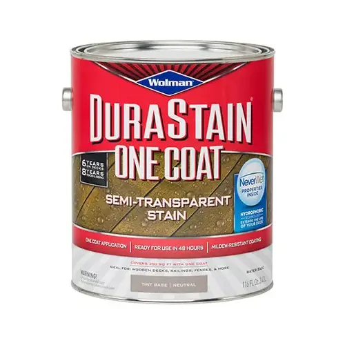 Wolman Durastain Exterior Wood Stain, Neutral Base, Gallon