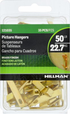 HILLMAN FASTENERS 121035 48-Pc. ReadyNail Picture Hanging Kit, Hangs 35 Items Up to 100 Lbs.