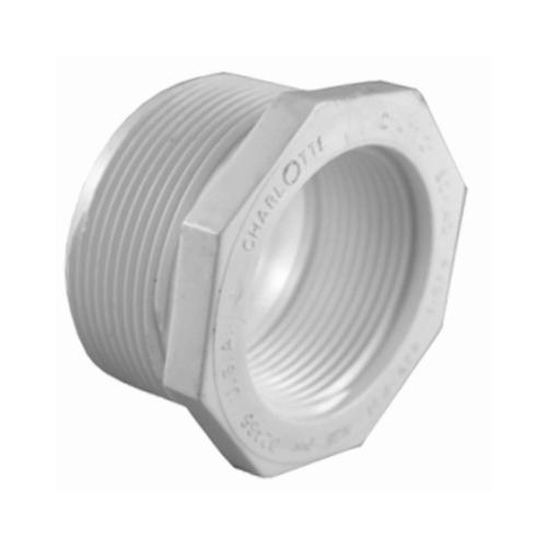 Reducing Bushing Schedule 40 1" MPT T X 1/2" D FPT PVC