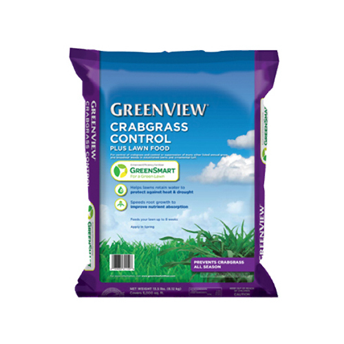 Crabgrass Control + Lawn Food Fertilizer, Covers 5,000 Sq. Ft., 13.5-Lbs.