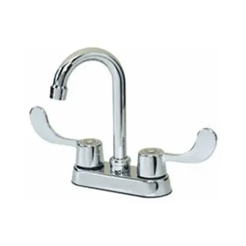 Bar Faucet, Washerless, Chrome, 4 In. Centerset