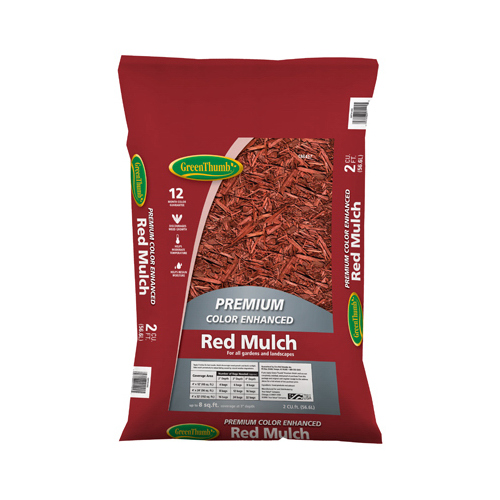 GRO-WELL BRANDS INC GRT01292 Colored Mulch, Red, 2-Cu. Ft.