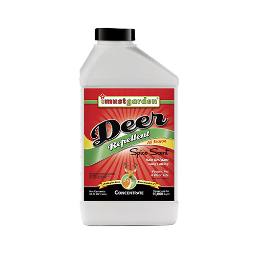 I MUST GARDEN LLC DAC32 Deer Repellent, Spice Scent, Concentrate, 32-oz.