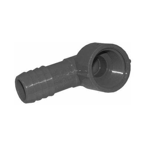 Pipe Fitting Insert Elbow, Female, Poly, 3/4-In.