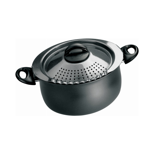 Pasta Pot, Black Oval, 5-Qt.