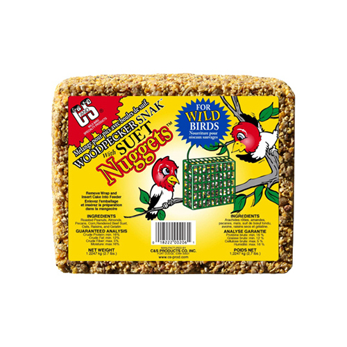 Woodpecker Snak Bird Food Cake With Suet Nuggets, 2.4-Lbs.