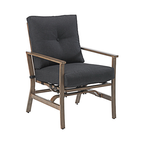 Four Seasons Courtyard AHX02620H60 Hazelwood Deep Seating Aluminum Motion Rocker, Olefon Cushions