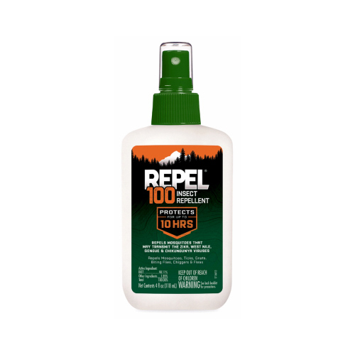 100% Deet Insect Repellent, 4-oz. Pump Spray