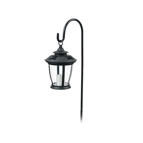 RIMPORTS LLC TV29960BK Solar Candle Lantern, With Hook