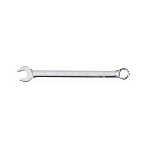 Combination Wrench, SAE, 1-1/8 in Head, 15-9/16 in L, 12-Point, Chrome, Comfort-Grip Handle