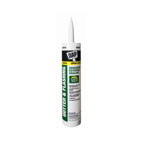 01801 Gutter Sealant, White, Paste, 10.1 fl-oz