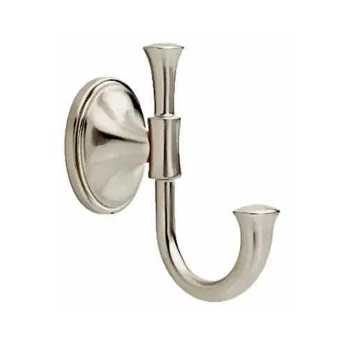 Carson Robe Hook, Satin Nickel