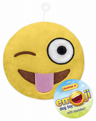 WESTMINSTER PET PRODUCTS 16307 Dog Toy, Plush Emoji, Assorted