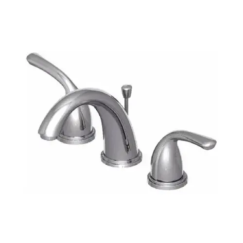 Widespread 2-Handle Lavatory Faucet, Brushed Nickel