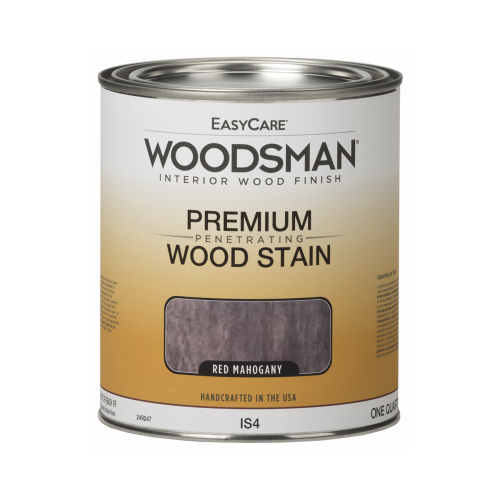 Woodsman Interior Stain, Oil Base, Red Mahogany, Qt.