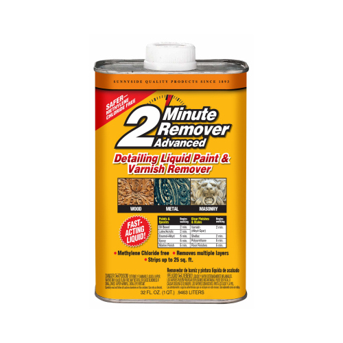 Sunnyside 63532 2 Minute Advanced Detailing Liquid Paint & Varnish Remover, 1-Qt.
