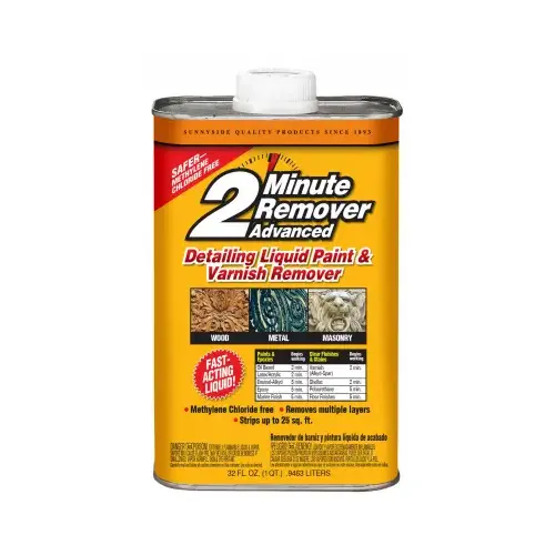 2 Minute Advanced Detailing Liquid Paint & Varnish Remover, 1-Qt.