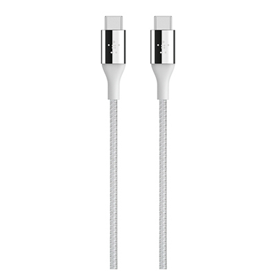 PETRA INDUSTRIES BKNF2CU050BT04 Mixit Duratek USB-C Charger Cable, Silver, 4-Ft.