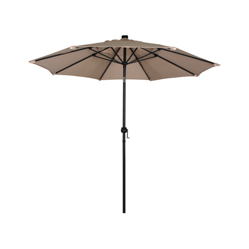 March Products ECO908D709-P22 Patio Market Umbrella, Beige Fabric, 9-Ft.